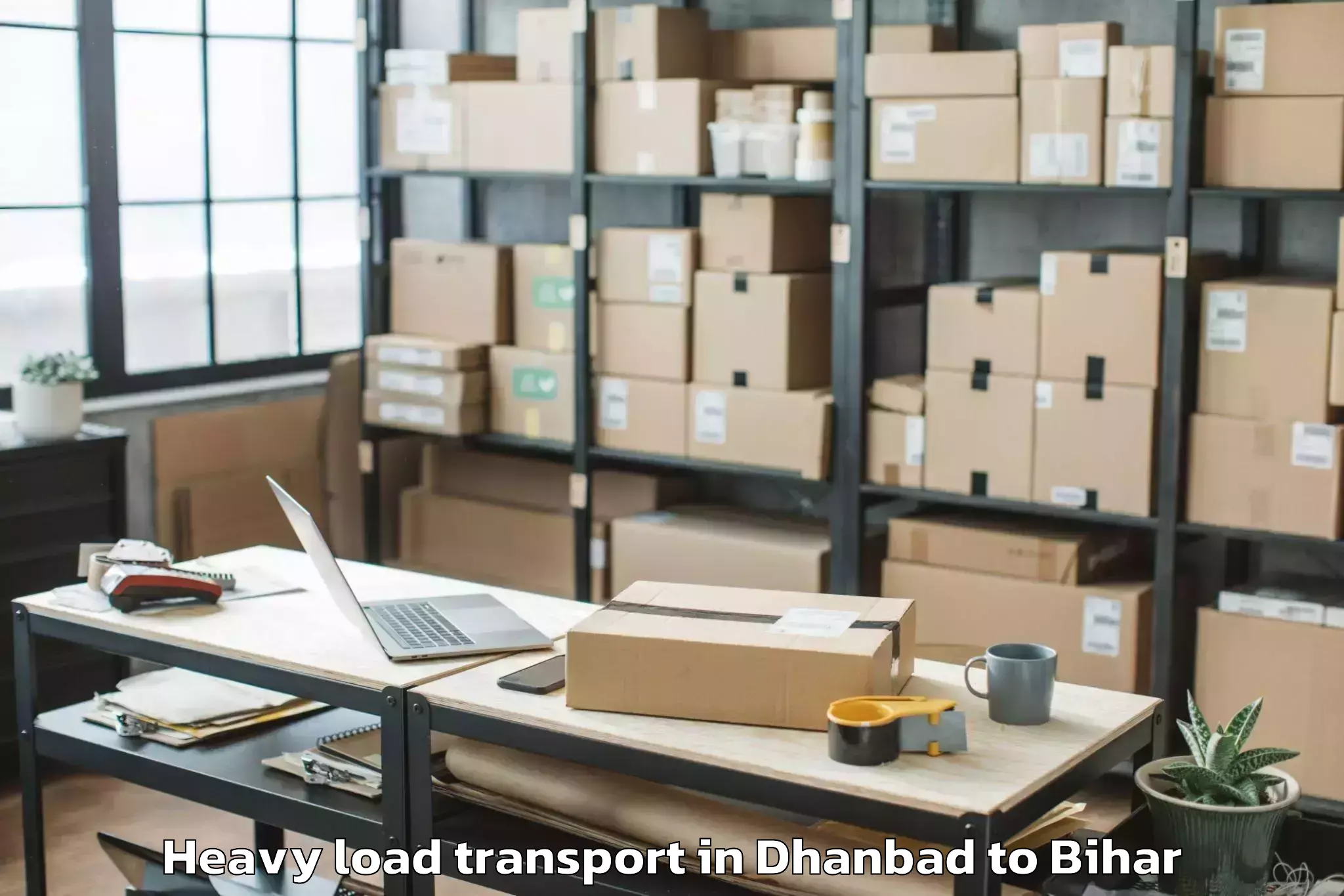 Easy Dhanbad to Ghoghardiha Heavy Load Transport Booking